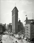 New York circa  The Flatiron Building Topping the list of favorite triangular skyscrapers